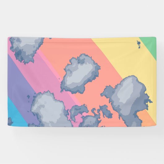 Gezeichnet Regenbogen Banner (Horizontal)