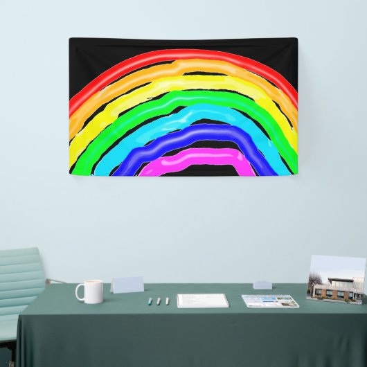 Gezeichnet Regenbogen Banner (Messeveranstaltung)