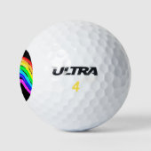 Gezeichnet Regenbogen Golfball (Logo)
