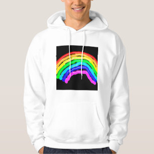 Gezeichnet Regenbogen Hoodie