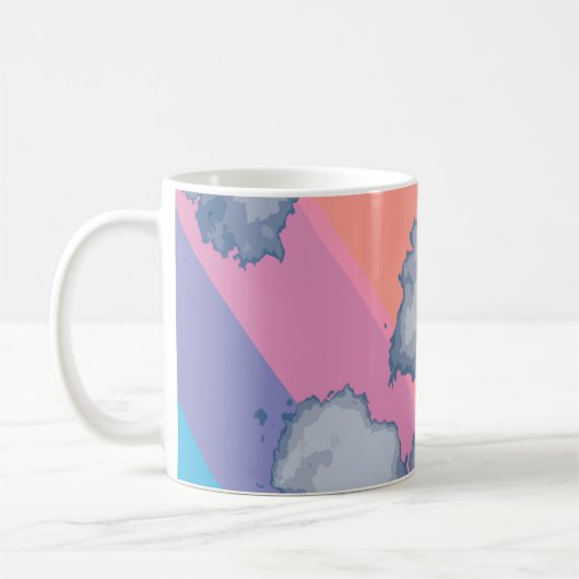 Gezeichnet Regenbogen Kaffeetasse (Links)