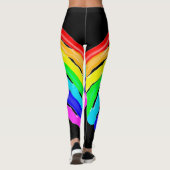 Gezeichnet Regenbogen Leggings (Rückseite)
