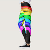 Gezeichnet Regenbogen Leggings (Links)