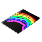 Gezeichnet Regenbogen Notizblock (Linke Seite)