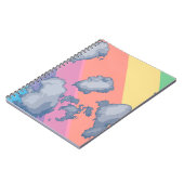 Gezeichnet Regenbogen Notizblock (Linke Seite)