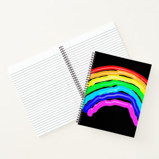 Gezeichnet Regenbogen Notizblock (Innenseite)