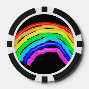Gezeichnet Regenbogen Pokerchips