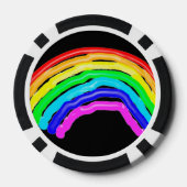 Gezeichnet Regenbogen Pokerchips (Rückseite)