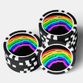 Gezeichnet Regenbogen Pokerchips (Stapel)