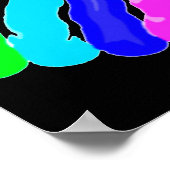 Gezeichnet Regenbogen Poster (Ecke)