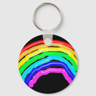 Gezeichnet Regenbogen Schlüsselanhänger