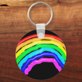 Gezeichnet Regenbogen Schlüsselanhänger (Vorderseite)