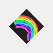 Gezeichnet Regenbogen Serviette (Ecke)