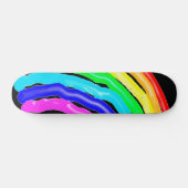 Gezeichnet Regenbogen Skateboard (Horizontal)