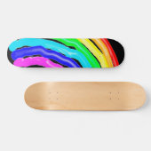 Gezeichnet Regenbogen Skateboard (Horizontal)
