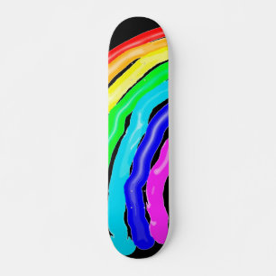 Gezeichnet Regenbogen Skateboard