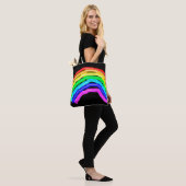 Gezeichnet Regenbogen Tasche (Am Model)