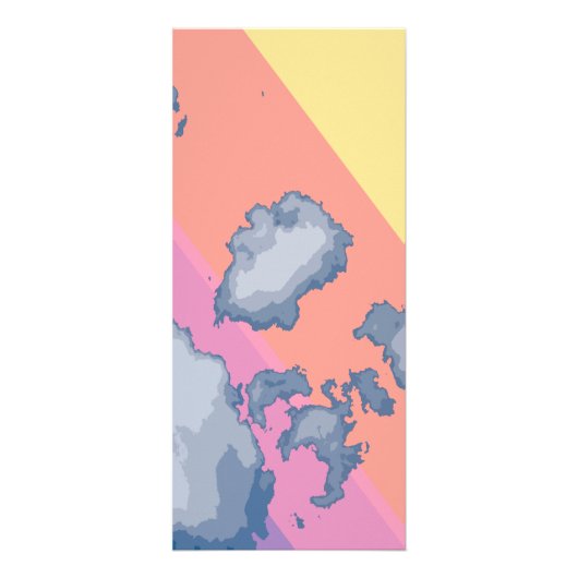 Gezeichnet Regenbogen Werbekarte (Vorne)