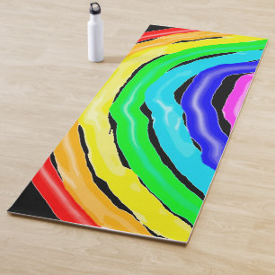 Gezeichnet Regenbogen Yogamatte