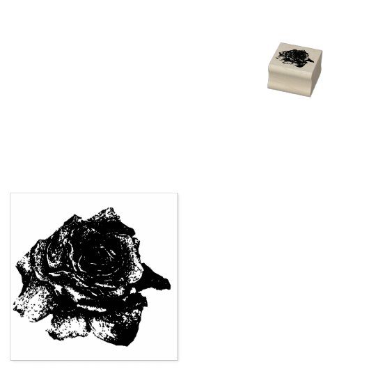 Gezeichnet Rose Gummistempel (Stempel)