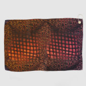 Gezeichnet Rotwein, der wie ein Jute-Netz aussieht Golfhandtuch (Horizontal)