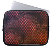 Gezeichnet Rotwein, der wie ein Jute-Netz aussieht Laptopschutzhülle (Vorderseite)