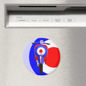Gezeichnet Scooter auf halber Mod-Ziel Magnet (In Situ (Geschirrspüler))