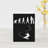 Gezeichnet Snowboard mit einfacher Evolution Karte (Gelbe Blume)