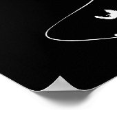 Gezeichnet Snowboard mit einfacher Evolution Poster (Ecke)