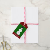 Gezeichnet Snowman Geschenkanhänger (Mit Garn)