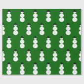Gezeichnet Snowman Geschenkpapier (Flach)