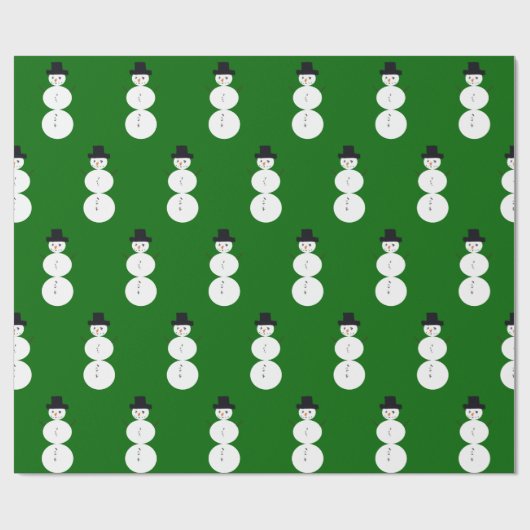 Gezeichnet Snowman Geschenkpapier (Flach)