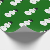 Gezeichnet Snowman Geschenkpapier (Ecke)