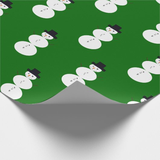 Gezeichnet Snowman Geschenkpapier (Ecke)