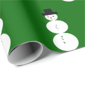 Gezeichnet Snowman Geschenkpapier (Rolleneckpunkt)