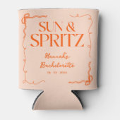 Gezeichnet Sun und Spritz Bachelorette Weekend Par Dosenkühler (Vorderseite)
