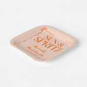 Gezeichnet Sun und Spritz Bachelorette Weekend Par Pappteller (Gewinkelt)