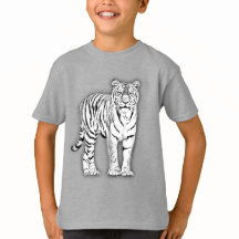 Gezeichnet weißer Tiger