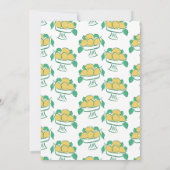 Gezeichnet Whimsical Main Squeeze Lemon Brautparty Einladung (Rückseite)