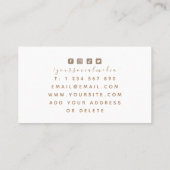 Gezeichnet Wohnhaus Gebäude Beruflich Architekt Visitenkarte (Rückseite)