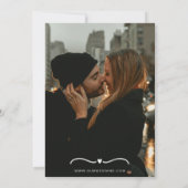 Gezeichnet zusammen Hochzeit mit Foto Save The Date (Rückseite)