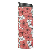 gezeichnete Blume in hellen Farben Thermosbecher (Nach rechts gedreht)