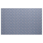 Gezeichnete Blumen auf Blau Stoff (Yard (91,4 cm))