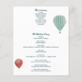 Gezeichnete Heissluftballons (Rückseite)