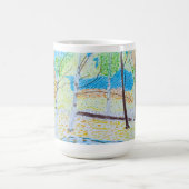 Gezeichnete Herbstszene Kaffeetasse (Mittel)