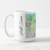 Gezeichnete Herbstszene Kaffeetasse (Links)