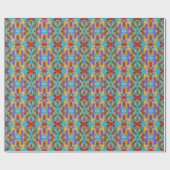 Gezeichnete Mosaikfliesen mit Love Bird-Thema Geschenkpapier (Flach)