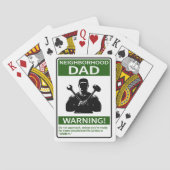 Gezeichnete Nachbarschaft Vater Spielkarten (Rückseite)