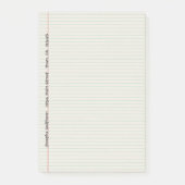 Gezeichnete Notizbuch-Mappen-Papier-Gewohnheit Post-it Klebezettel (Vorderseite)