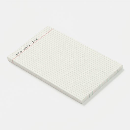 Gezeichnete Notizbuch-Papier-große Post-it Klebezettel (angewinkelt)